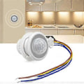 Miniatyrbild 2 av 5: 2st Rörelsesensor Ljusbrytare 110-220V PIR Sensor Smart Detektion Tidsfördröjning Justerbar Infraröd Induktionsdetektor