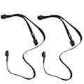 Miniatyrbillede 5 af 5: 2 stk. Pci-e 8pin 1 til 2 Port 6+2pin Splitter Kabel Dobbelt Pcie 8 Pin 6pin Til V550 V650 V7
