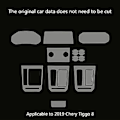 Pikkukuva 3 / 4: TPU Auton Vaihde Kojelaudan GPS Navigointinäytön Suojakalvo Tarra Chery Tiggo 8 Pro Tiggo 8 Gls Naarmuuntumisenesto 2020