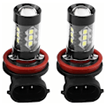Pikkukuva 1 / 5: H8 H11 Led-polttimot Xtreme Super Bright 6000k 2 kpl H11 H8 12v-24v 80w Auton suurtehoiset sumuvalot Led-päiväajovalot H11 Led-sumuvalot
