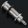 Miniatyrbillede 5 af 5: Krom Gevind Cylinder Output Input Jack Stik Bøsninger 1/4 Tomme Til