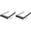 Miniatyrbilde 1 av 5: (2-pakning) 2,5 tommer 651687-001 651699-001 Sata Harddisk Skuff Caddy For G8 G9 Dl120 Dl160 Dl180 Dl36
