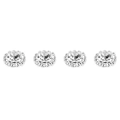 Miniatyrbilde 2 av 5: Rhinestone Knapp Flat Bak Rotte Diy 15mm 10 Stk Klar