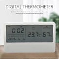 Miniatyrbilde 3 av 5: Digitalt Hygrometer Termometer Innendørs Rom Utendørs Temperatur Fuktighetsmåler LCD Stativ Magnetisk Bakside Sensor Monitor med Fuktighetsmåler Mini Værstasjon