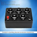 Miniatyrbillede 2 af 5: Sort Resistansboks Jern Variabel Dekade Modstand Modstandsboks 0-9999.9 Ohm 165x125x60mm Forphys