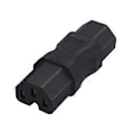 Miniatyrbild 1 av 5: Svart IEC 320 3-Pin C15 Hona Kontakt Konverterare 3 Terminaler Adapter för PDU-UPS