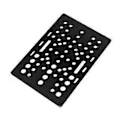 Miniatyrbillede 1 af 5: 20-80mm Aluminium Gantry Plade V-Slot Gantry Til Profiler CNC-Maskindele 3D Printerdele Sort