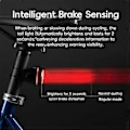 Miniatyrbilde 2 av 5: Smart Automatisk Bremsesensor Sykkel Baklys Vanntett Berøringssensor Sykkel Baklys Vibrasjonsaktivering BL-S2