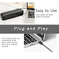 Miniatyrbillede 3 af 5: USB Computer Højttaler, kablet Mini Soundbar Højttaler til Computer