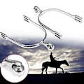 Miniatyrbild 4 av 5: Hästsporrar, 1 Par Rostfria Hästsporrar, Rullkula Hästsporrar, Allround Häst Roping Sporrar Ridning Hästtillbehör