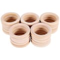 Miniatyrbillede 2 af 5: 25 stk. Naturlige Træringe 70mm Ubehandlede Macrame Træringe Træcirkler til DIY Håndværksring Vedhæng Smykkefremstilling