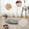 Miniatyrbild 3 av 5: Faux päls mjuk fluffig enkel fårskinn stule stil matta, Faux Fleece stolsskydd sittdyna mjuk fluffig lurvig matta för sovrum soffa golv