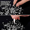 Miniatyrbillede 3 af 4: 2000 Styk Flade Bagside Ædelstene Rhinestones 6 Størrelser (klar)