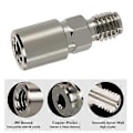 Miniatyrbillede 5 af 5: 3D Printer Dele Kobberbelagt Dyseadapter til V6 Pro/V6 3D Printer Tilbehør
