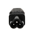 Miniatyrbillede 5 af 5: IEC 320 C13 Hun Til C6 Han 3-Benet Kløverblad Stik Konverter AC Strømadapter