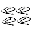 Miniatyrbillede 1 af 5: 4 stk. 6-pin til 3X SATA Driver Strømforsyningskabel til Supernova 650 750 850 1000 1600 2000 G2 G3 P2 T2 GS
