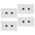 Miniatyrbild 2 av 5: 4 Stycken 2 Portars Etet-platta, Rj45 Cat6 Hona Till Hona