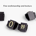 Miniatyrbild 2 av 5: 20 Set Prisdisplay Fyrkantig Justerbar Prislapp för Prisdisplay Diskbänk Nummer Bokstav Dollar Pris Block Kit M