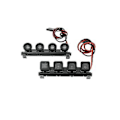 Miniatyrbilde 4 av 5: LED Bar Taklampe S For Axial Scx24 Fcx24 Jimny D12 Mini 1/18 1/24 Rc Crawler Bil,2