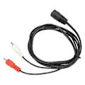 Miniatyrbillede 4 af 5: DIN 7 Pin Hun til Dobbelt RCA Han Kabel 1,5 m Fleksibelt Plug and Play Lydadapterkabel til Lydudstyr