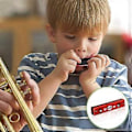 Miniatyrbild 5 av 5: Barnmunspel, 4-pack diatoniska munspel, trämusikinstrument för nybörjare, studenter