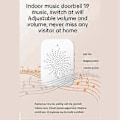 Miniatyrbild 3 av 5: Tuya Smart Dörrklocka med HD Mörkerseende WIFI 2-Vägs Intercom Realtidsvisning för Hemsäkerhetssystem Vit