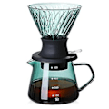 Miniatyrbild 3 av 5: 600ml Dripper S Glas V60 Pour Over Maker V S Dropp Dripper Och