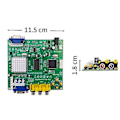 Miniatyrbilde 2 av 5: Spill Cga///rgb Til Vga Utgang Hd Video Konverteringskort For Spillmonitor Til Crt Lcd Pdp Projektor