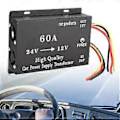Miniatyrbillede 4 af 5: Bil Lastbil Lyd Strøm Adapter Reducer 24V til 12V 60A Spændingsreduktionskonverter