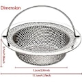 Pikkukuva 2 / 5: Ruostumattomasta teräksestä valmistettu keittiön tiskialtaan tiheäreikäinen kahvasiivilä 11cm 2 kpl (4-d-w)