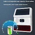 Miniatyrbillede 3 af 5: Trådløs Solar Strobe Alarm Lys Lyd Flash Udendørs Alarm Sirene til 433MHz Wifi GSM Alarm System til Hjem, Gård