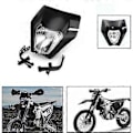 Miniatyrbillede 3 af 5: Motorcykel forlygte lampe Off Road Forlygte Maske til 125 150 250 300 350 450 500 EXC XCW EXC-F 2017 2018 Sort