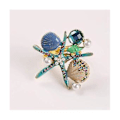 Miniatyrbillede 2 af 5: 5 stk. Servietringe, Rhinest Nautisk Servietring Hs Serviet Le For ,