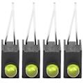 Miniatyrbilde 3 av 5: 100 stk. 3 mm LED-skjermdiode lyssett med holder, side, enkelt hull, industrielt tilbehør - gult lys