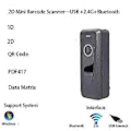 Pikkukuva 3 / 5: Kannettava pieni langaton viivakoodinlukija ja Bluetooth 1D/2D QR-viivakoodinlukija Androidille (musta)