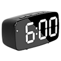 Miniatyrbillede 1 af 5: Smart Digital Vækkeur Seng, hvidt Led Rejse Usb Bordur Med 12/24h Dato Temperatur Snooze