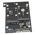 Miniatyrbillede 3 af 4: SATA Adapter, Adapterkort Dobbelt MSATA Adapterkort Harddisk Læser Tidstestet Holdbarhed