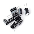 Miniatyrbild 3 av 3: 10st 25V 0uF Genomgående Hål Aluminium Elektrolytisk Kondensator 13x20mm