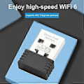 Miniatyrbilde 3 av 5: 10 stk. USB WiFi-adapter Trådløst nettverkskort Lan-kort 2,4 GHz Driverfri WiFi6-mottaker 802.11ax for PC Bærbar PC Win 7 8 10 11