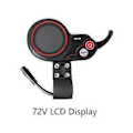Miniatyrbilde 3 av 4: Qs-s4 72v Tommelgass LCD Display Meter+-60 Kabel Kun For Zero 11x Elektrisk Sparkesykkel 6pin Displa