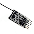 Miniatyrbilde 1 av 5: ELRS 2.4Ghz 5CH PWM ExpressLRS Mottaker med 2DBi 2.4G Kobberrør Antenne PWM/CRSF Protokoll for RC FPV Fastvinge Drone