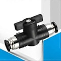 Miniatyrbild 3 av 4: 8mm Pneumatisk Push Quick Joint Anslutningsdon Handventil Luftventil Brytare Rörkoppling