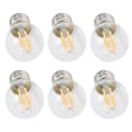Miniatyrbild 4 av 5: 6 st Dimbar LED-lampa G45 E27 4W Transparenta Filamentlampor för Hembelysning Varmt Ljus 110V