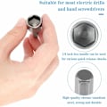 Miniatyrbilde 3 av 5: 9 stk 5-13mm Skrutrekker Sokkel, Magnetisk Hex Sokkel Adapter, Skrutrekker Bit Adapter for Muttertrekker, Elektrisk Skrutrekker, Sokkelnøkkel