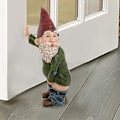 Miniatyrbild 3 av 3: Trädgårdstomte Humor Trädgårdsstaty Polyresin trädgårdstomtestaty för inomhus- eller utomhusdekoration