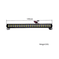 Miniatyrbilde 2 av 5: 149mm 40 Led Lys Bar Taklampe Lys For Axial Scx10 90046 Trx4 Slash 1/8 1/10 Rc Crawler Bil Tr