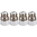 Miniatyrbillede 1 af 5: Ac B22 til E14 Base Sokkel Lampe Pære Adapter H 4 stk