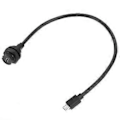 Pikkukuva 1 / 4: Vedenpitävä USB-liitin IP68 MICRO USB Naaras Uros kaapelilla E10MCBFF/MCAM (0,3 metriä)