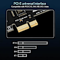 Miniatyrbillede 4 af 5: 7 Porte USB 3.0 PCI Adapter USB Expans, PCIe Riser til PC, Linux / Xp/ 7/