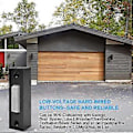 Miniatyrbild 4 av 5: 2 st Universal Garagedörröppnare Strömbrytare 41A4166 Belyst Väggmonterad Tryckknapp Svart Finish med Vit Center